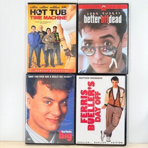 4 DVD Movie Lot Ferris Bueller Big Better Off Dead Hot Tub Time Machine